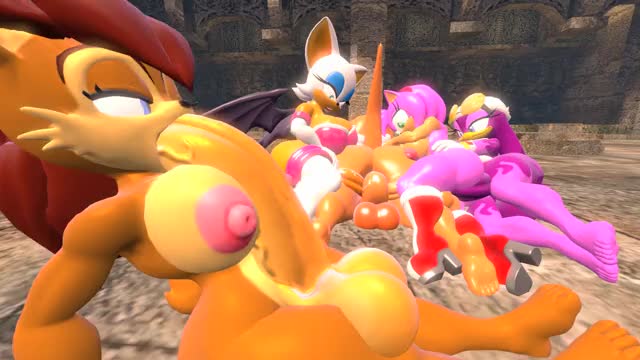 Sonic Babe Futa Orgy