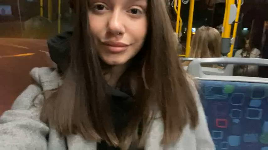 Boobs on a bus