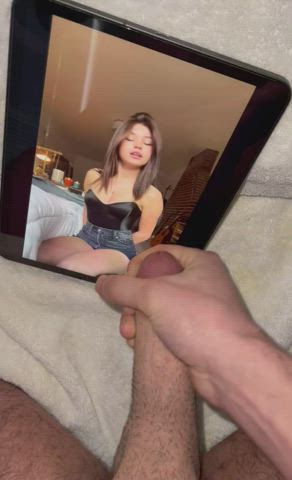 Cum Petite Teen TikTok Tribute gif