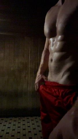 exhibitionism exhibitionist sauna gif