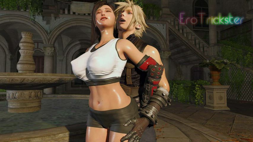 Tifa &amp; Cloud fuck standing (EroTrickster) [Final Fantasy VII]