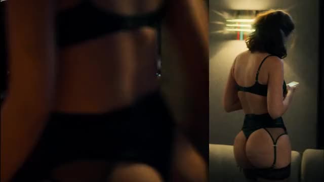 Julia Fox - HD edit of backstory in lingerie scene (split-screen, some looping)