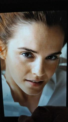 british brunette celebrity cum cumshot emma watson facial tribute gif