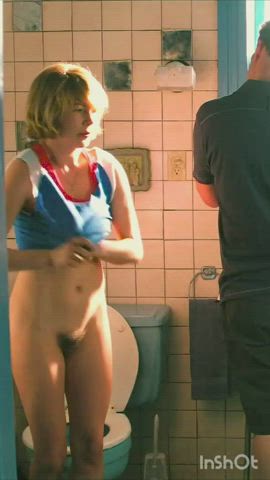 Bathroom Belly Button Sex Stripping gif