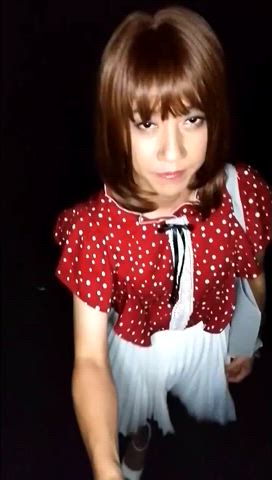 crossdressing milf trans woman transexual upskirt gif