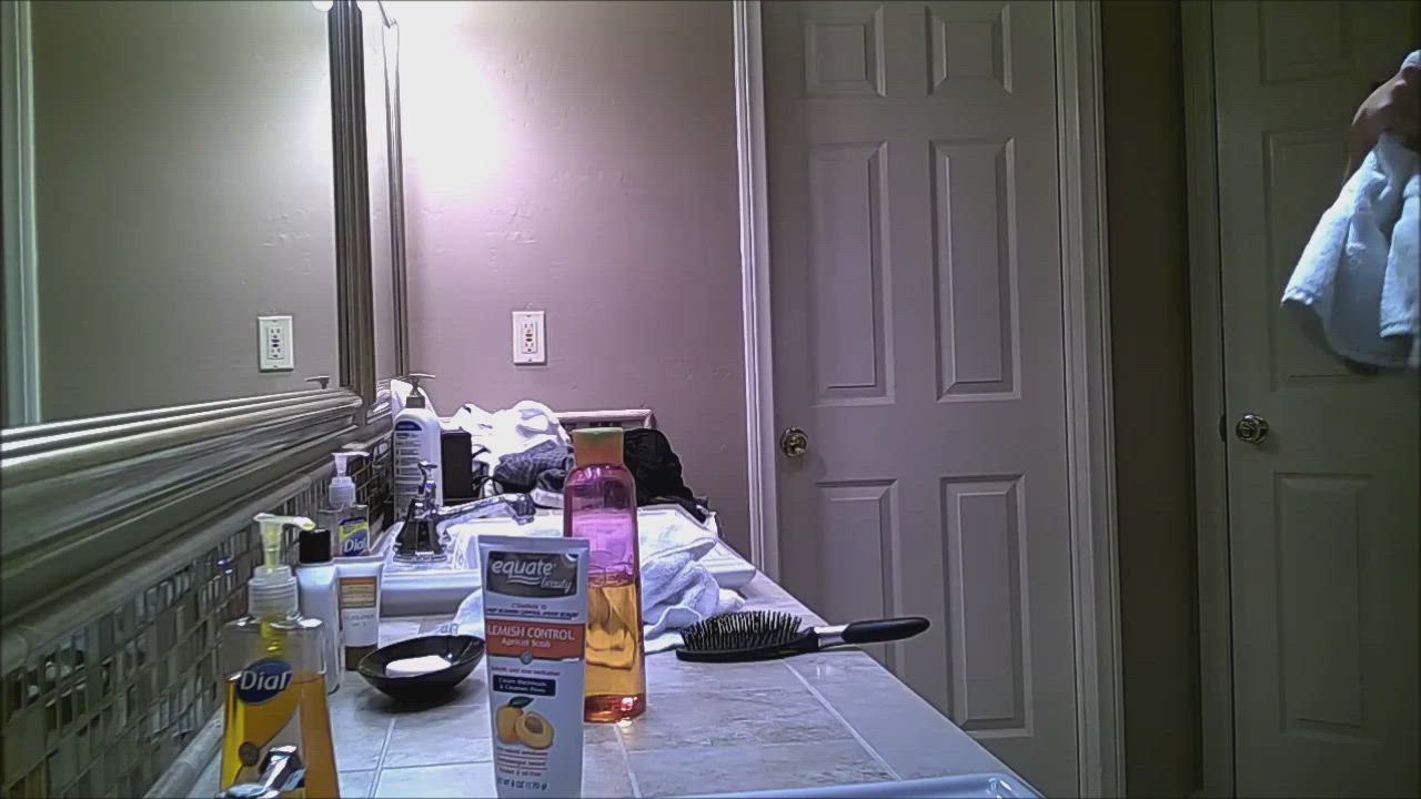 Bathroom Hidden Cam Voyeur gif