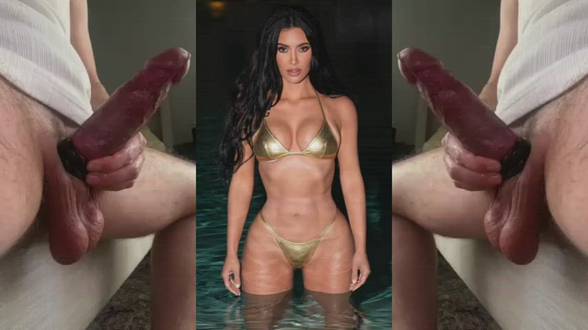 Kim's pornstar body turns me on to make my goon stick leak 