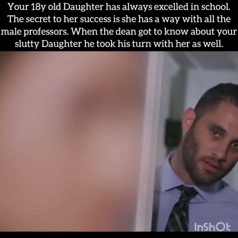 How does it feel to have a slutty daughter?