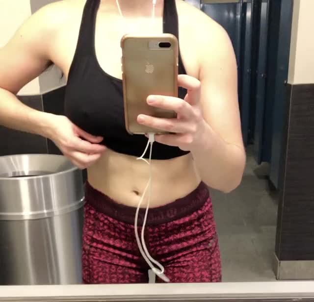 Gym bathroom flashing