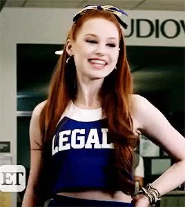 I know Madelaine Petsch is 26 but imagine she’s recently 18 in this GIF, pretty