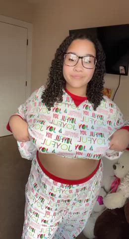 christmas tits titty drop gif