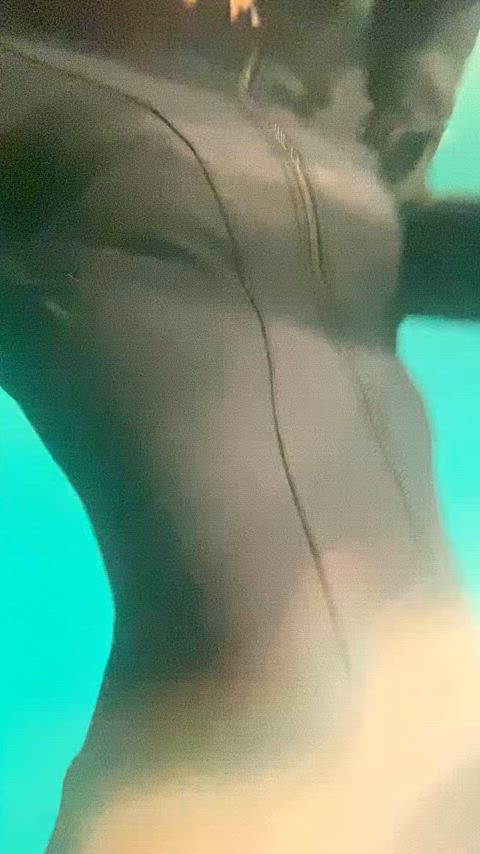 cute solo booty swimming pool gif