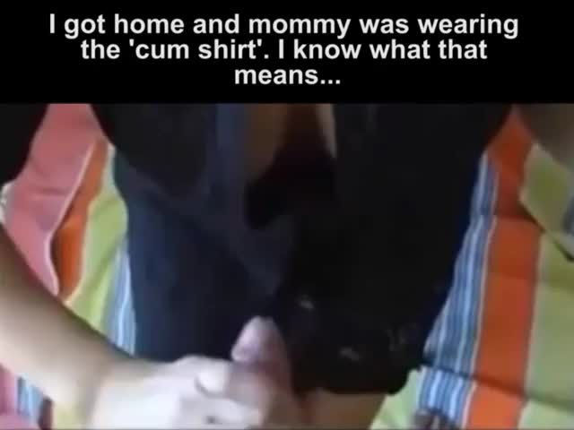 Mom's special 'cum shirt'