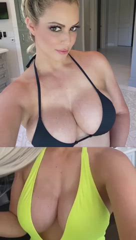 Bouncing Tits Celebrity Cleavage gif