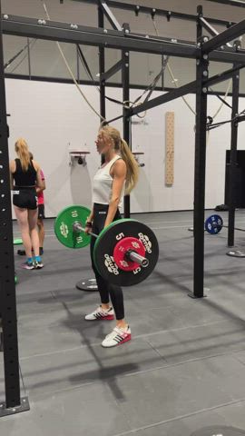 blonde legs workout gif