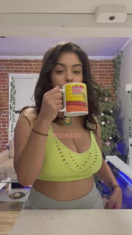 Big Tits Curvy Latina gif