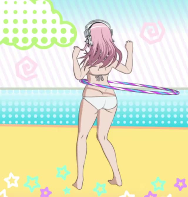 On a beach [Super Sonico] loop3