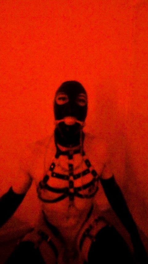 ball gagged bondage gag gagged latex sissy sissy slut sissy-chastity gif