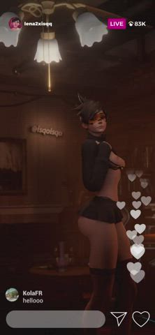 3D Animation Ass Overwatch Rule34 Skirt Thick gif