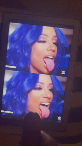 you like the taste of my cum, Sasha Banks?