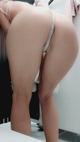My booty in the dressing room