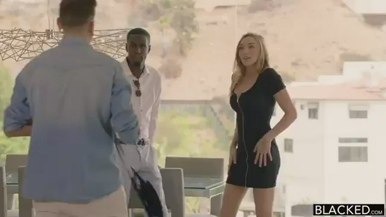 Interracial Kendra Sunderland Lingerie gif