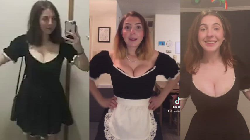 Megan Bitchell french maid big titty bouncing