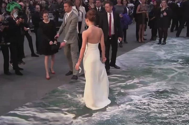 celebrity dress emma watson tease teasing gif