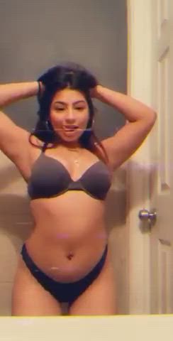 amateur ass cute dancing latina natural tits naughty allie nude onlyfans gif