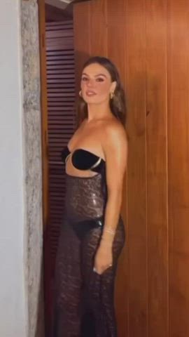 babe brazilian celebrity lingerie petite see through clothing gif