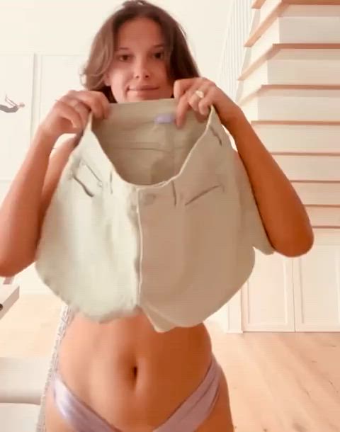 bikini brunette celebrity cute hotwife natural tits sexy slut thigh gap celebs gif