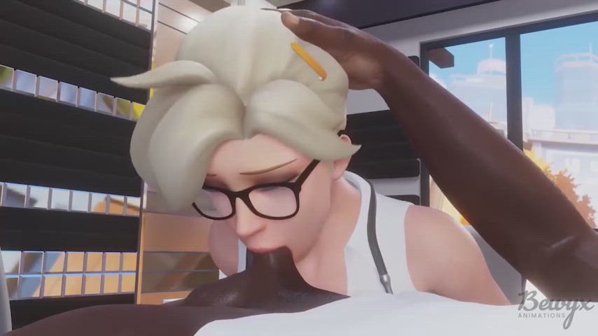 3d animation bbc blowjob overwatch pov reverse cowgirl rule34 rule-34 gif