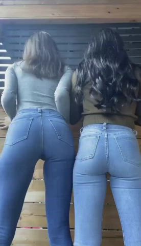 jeans lesbian piss gif