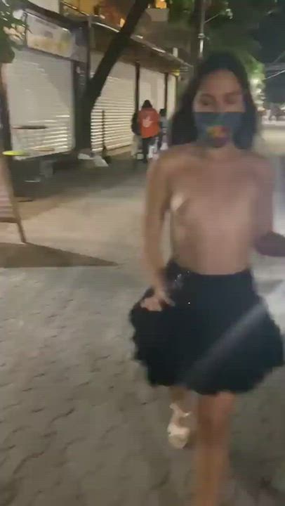 Dancing in the streets.