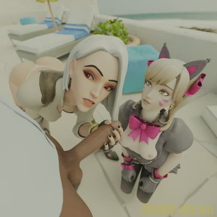 Ashe and Dva ( Polished Jade Bell )