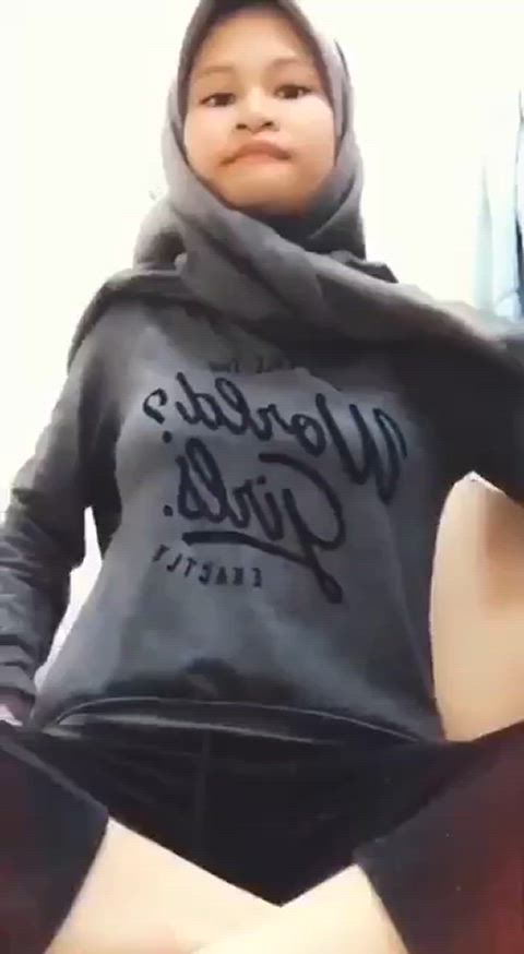 hijab malaysian natural tits teen gif