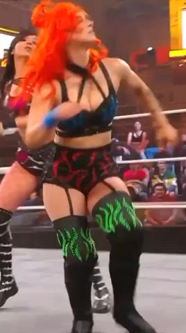 ass babe booty cute goth pawg redhead thick wrestling gif
