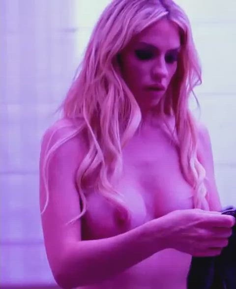 bimbo blonde dress dressing graycee baybee pornstar gif