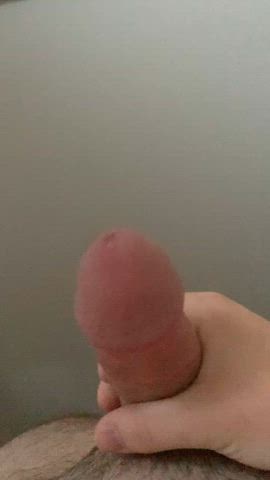 amateur big dick cock hardcore homemade masturbating nsfw precum solo teen gif