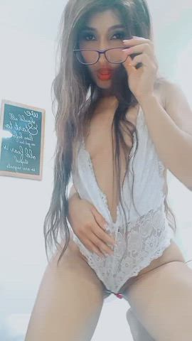Brunette Camgirl Latina Mom Pussy Small Tits Solo Webcam gif