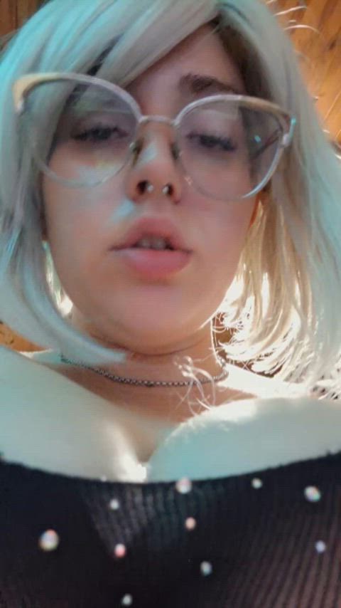 drool pov tongue tongue fetish sexy-lingerie thick-bbw-babes gif