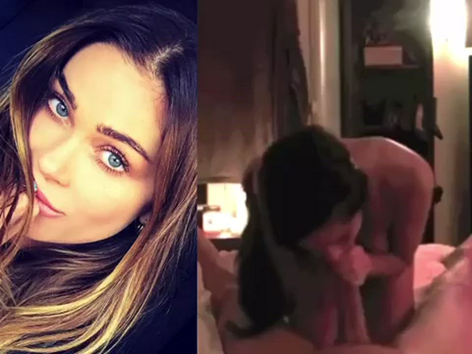 Casual pictures and blowjob video collage