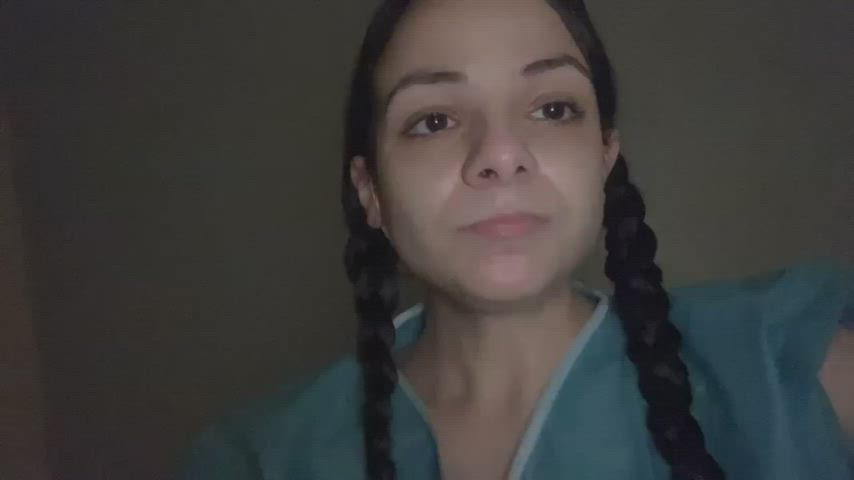 Brunette Hospital Selfie gif