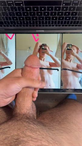 bwc masturbating male masturbation jerk off tribute big tits redhead tit worship