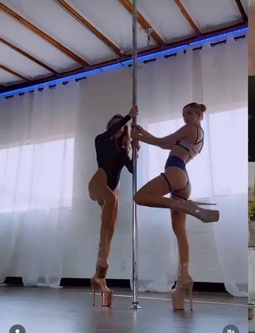 ass pole dance thong gif