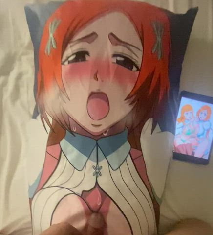 anime cum on tits pillow humping titty fuck gif