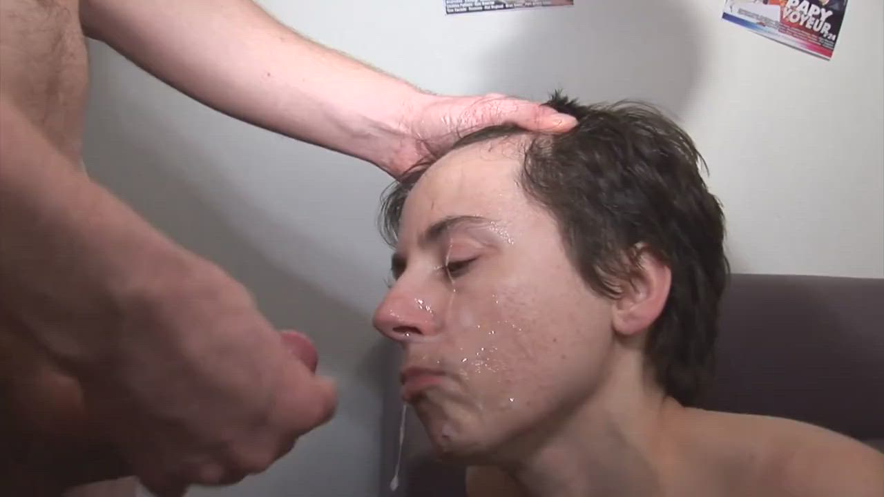 Amateur Cumshot Double Cumshot Facial gif