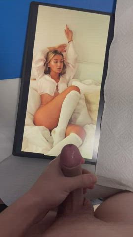 blonde cock cum cumshot german knee high socks socks tribute gif