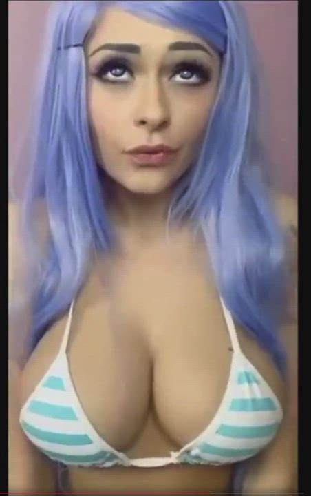 Blue Angel Boobs Cum In Mouth Face Fuck gif