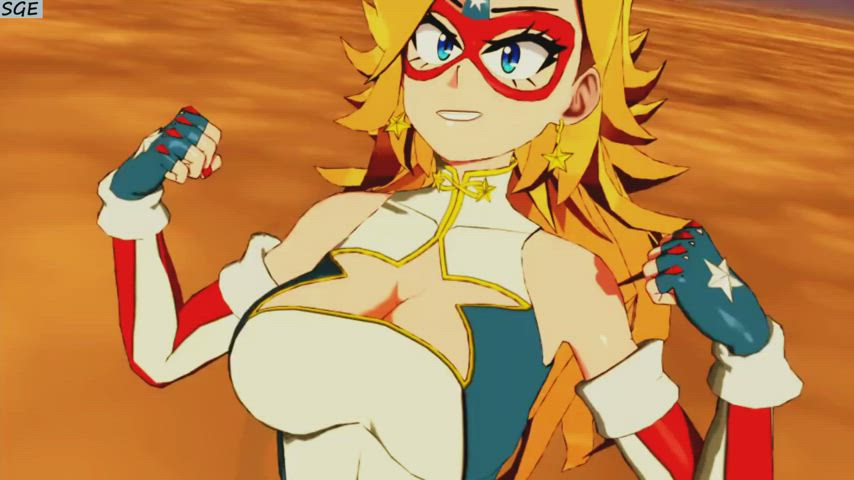 3D Animation Anime Boobs Booty Bubble Butt Close Up Comics Superheroine gif